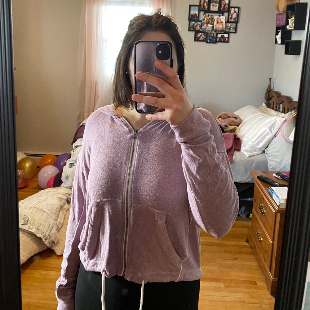 Purple Hollister Zip Up